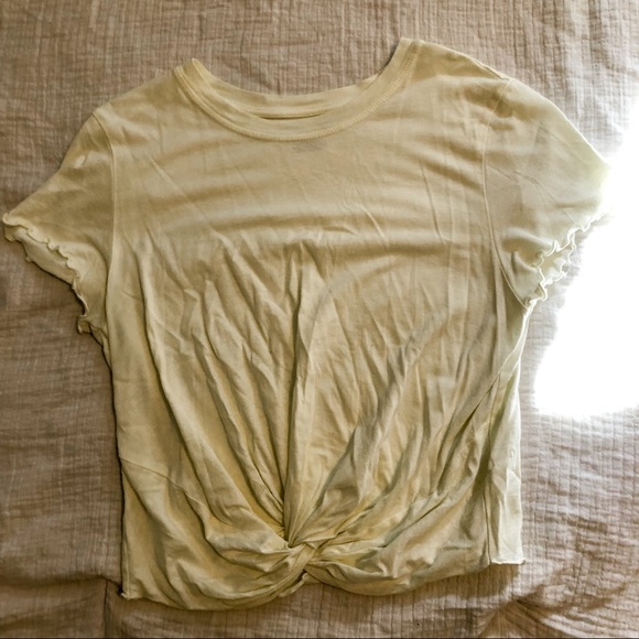 AE Cream Twist Front Baby Tee - Picture 3 of 7
